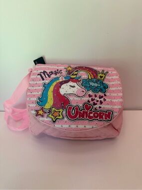 NWT Magic Unicorn Kids Crossbody Bag - Pink rainbow sparkly
